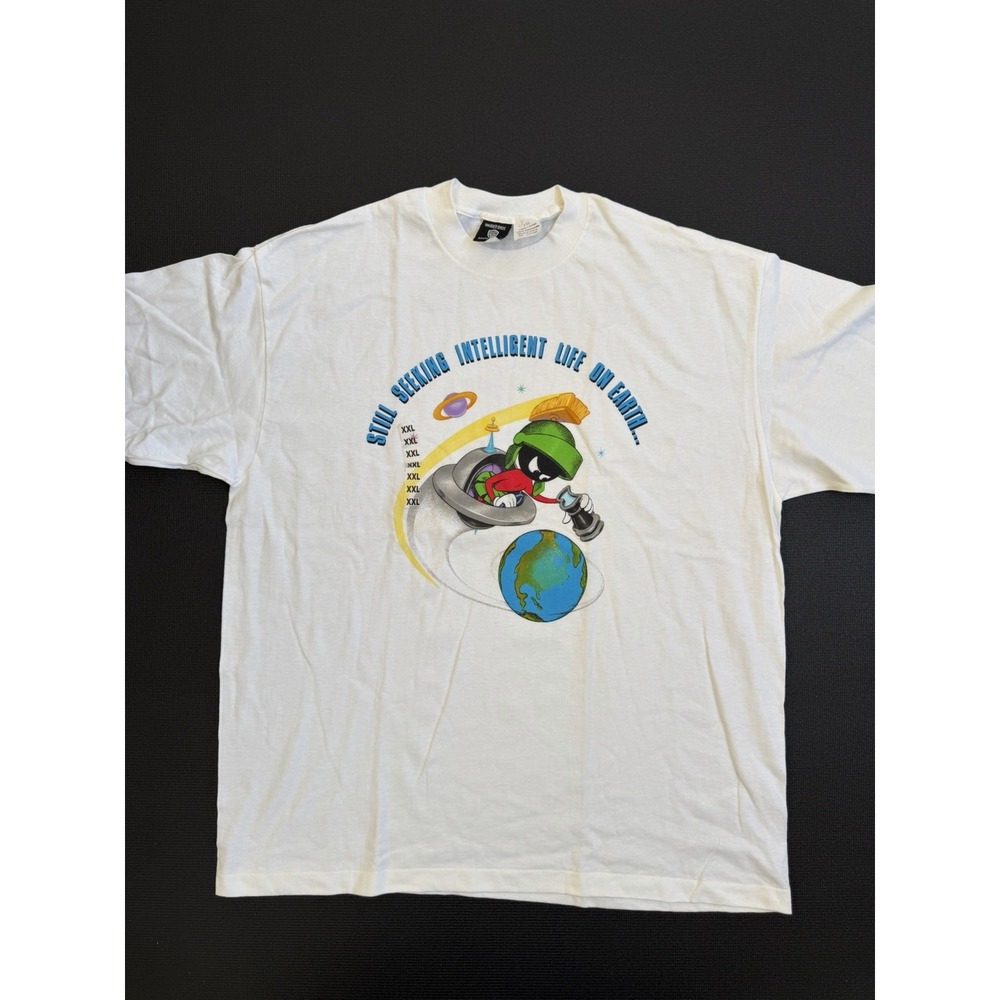 NWT Marvin the Martian Men's T-Shirt Vintage 90's 2XL Looney Tunes Graphic